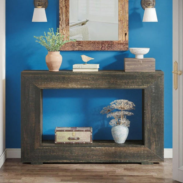 Farmhouse Wood Console Table
