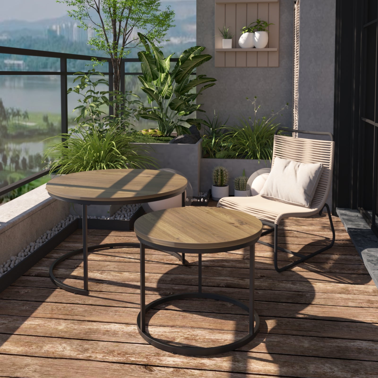 Industrial Wood Coffee Table