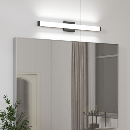 Badezimmer-Waschbeckenleuchte Schwarz - 33 Zoll moderne Waschbeckenleuchten für Badezimmer - 18W LED Badeleuchten über dem Spiegel Kühles Weißlicht 6000K