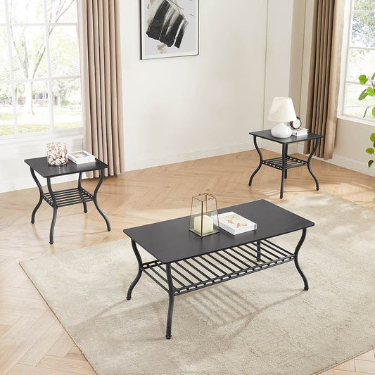 Moderne 3-teilige Couchtisch-Set Rechteckiger Couchtisch