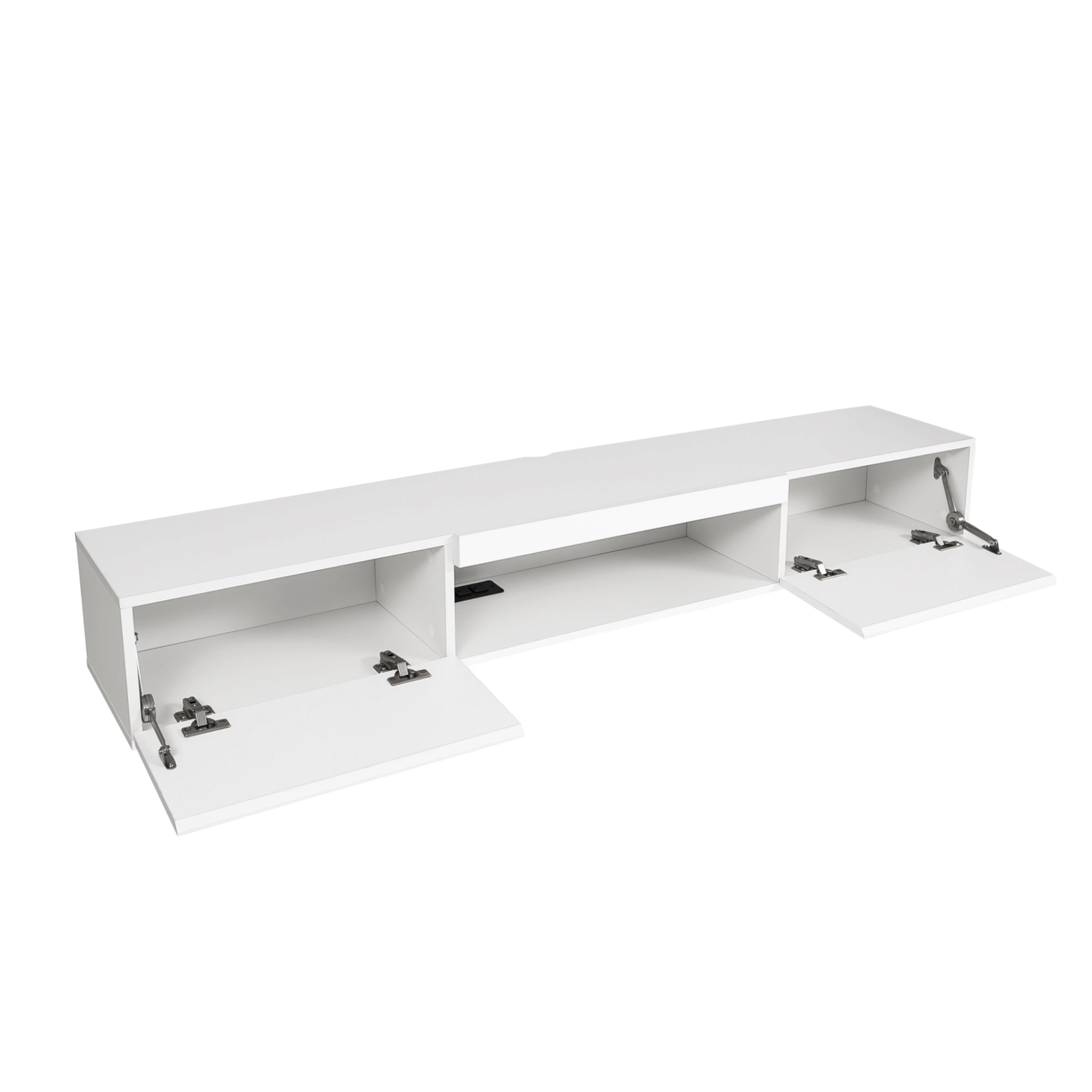 White Gloss LED TV Stand