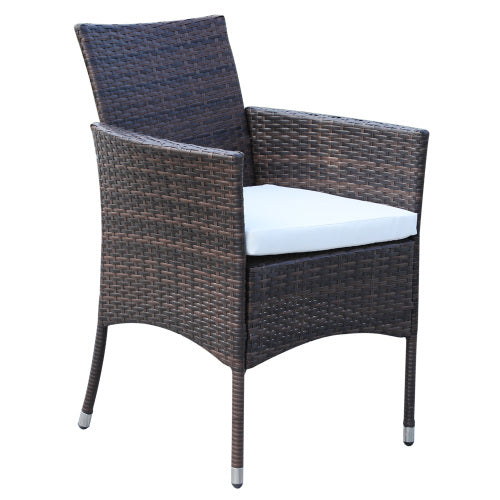 Brown Rattan Dining Set