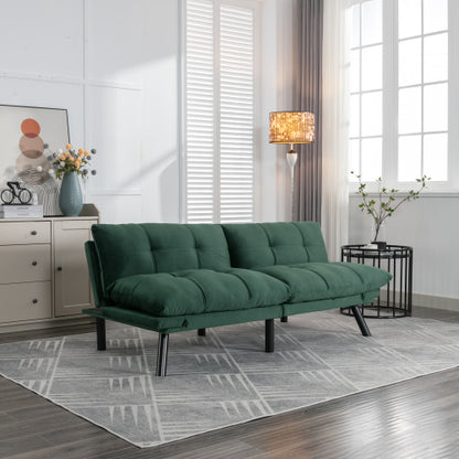Smaragd-Faltbare Moderne Sofa-Bett Cabrio