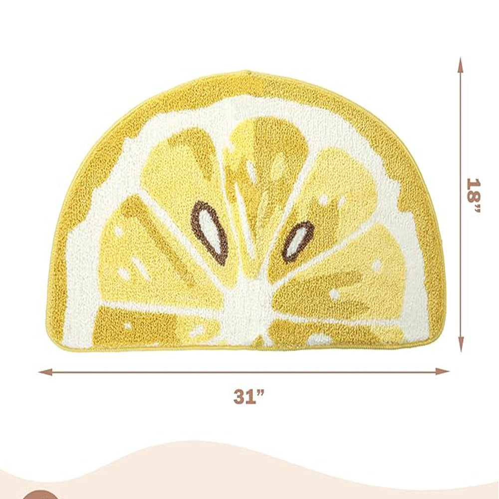 Lemon Bath Mat Set