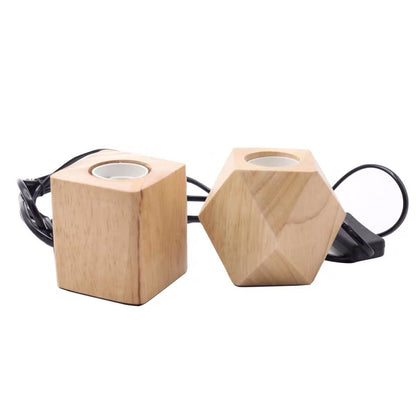 Retro Lampenhalterung Hängender Draht Holz Lampenhalter Holz Tischlampe