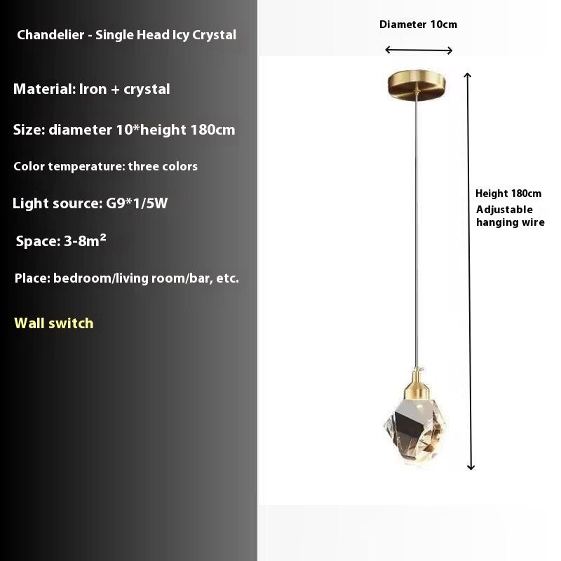 Minimalist Crystal Restaurant Light