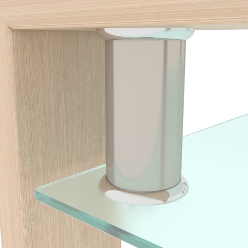 Oak Glass Coffee Table