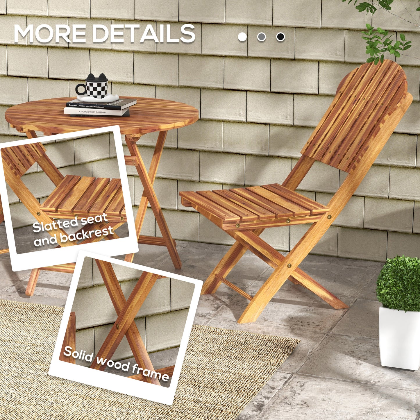 Klappbares Outdoor-Bistro-Set