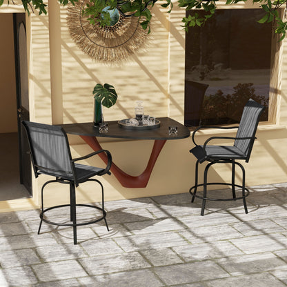 Outdoor-Barhocker-Set aus 2 Stück
