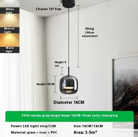 Glass Nordic Dining Chandelier