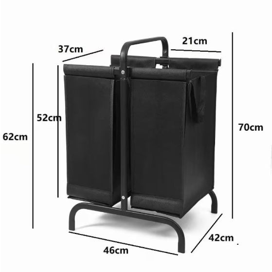2-stufiger Wäschekorb 110 Liter Großer Oxford Wäschekorb Sortierer
