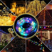 Weihnachts-LED-Leder-Draht-Lichtschlaufe Niedrigspannung 24V Lichtschlaufe Solar-Lichtschlaufe Heimdekoration