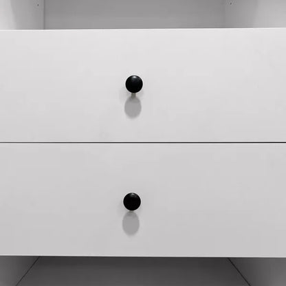 Modulares Kleiderschranksystem: Moderne wandmontierte Kleiderschrankregale oder Einbausystem für Kleiderschränke, Regale und Ablagen, integrierte Kleideraufbewahrung für das Schlafzimmer