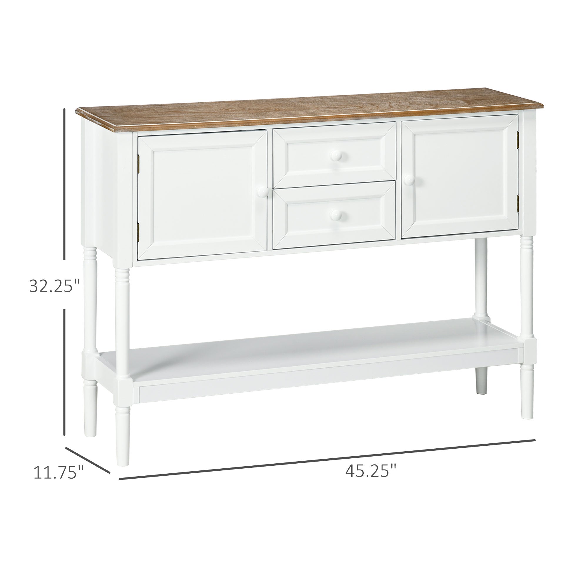 Retro Wood Console Table