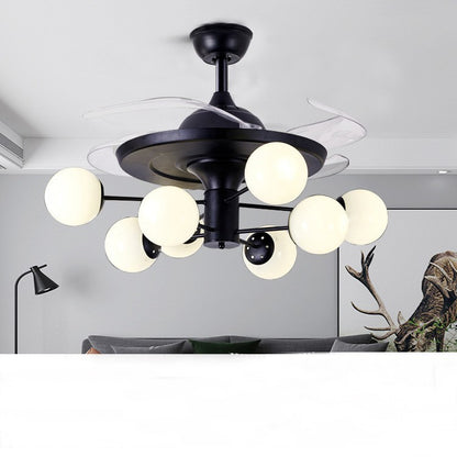 Nordische Deckenventilatoren mit LED-Licht und Fernbedienung für die Decke