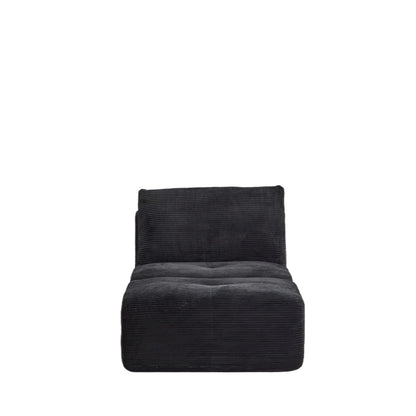 Moderne Kompressions-Memory-Foam-Sofa, 2-Sitzer großes Ecksofa für das Wohnzimmer, tierfreundliches Wolken-Modul-Sofa, Kordstoffbezug, extra tiefe Sitzbank, keine Montage erforderlich, Beige