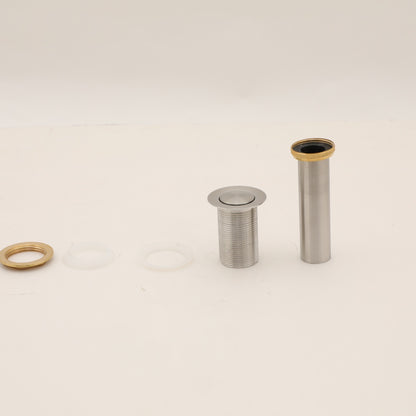 Gebürsteter Nickel-Edelstahl-Unterbauspülbecken für das Badezimmer mit Auslöseverschluss, leicht zu reinigen, langlebig, geräuschdämpfend
