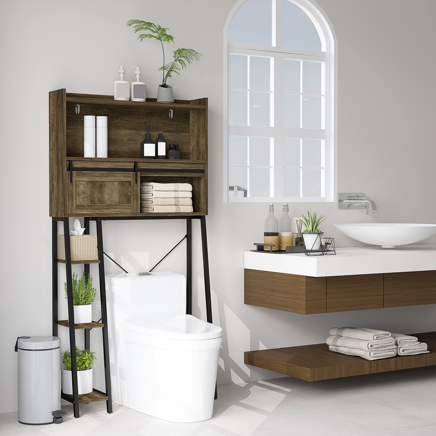 Wandschrank über der Toilette