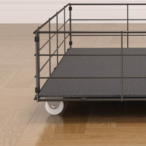 Dark Grey Upholstered Bed