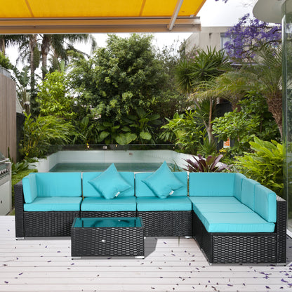 5-teiliges Terrassenmöbel-Set mit Polstern