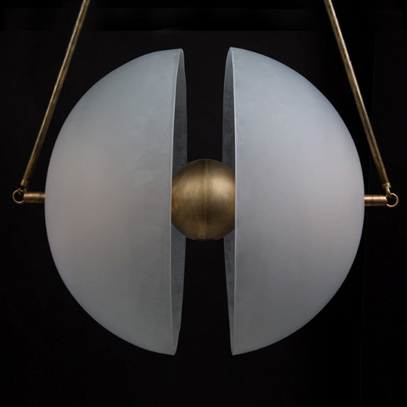 Post-modern Exhibition Hall Glass Window Chandelier