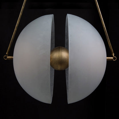 Post-modern Exhibition Hall Glass Window Chandelier