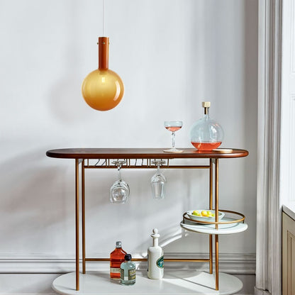 Einzelköpfige Glas-Nachttischleuchte für das Schlafzimmer