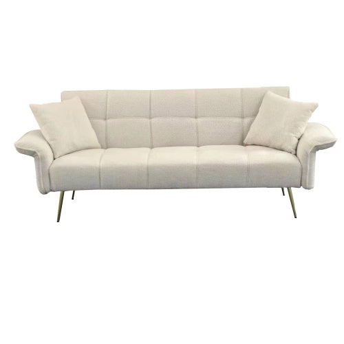 70,1 Zoll Futon-Sofabett, Umwandelbares Doppelsofabett mit Klappbaren Armlehnen für Wohnzimmer und kleine Räume
