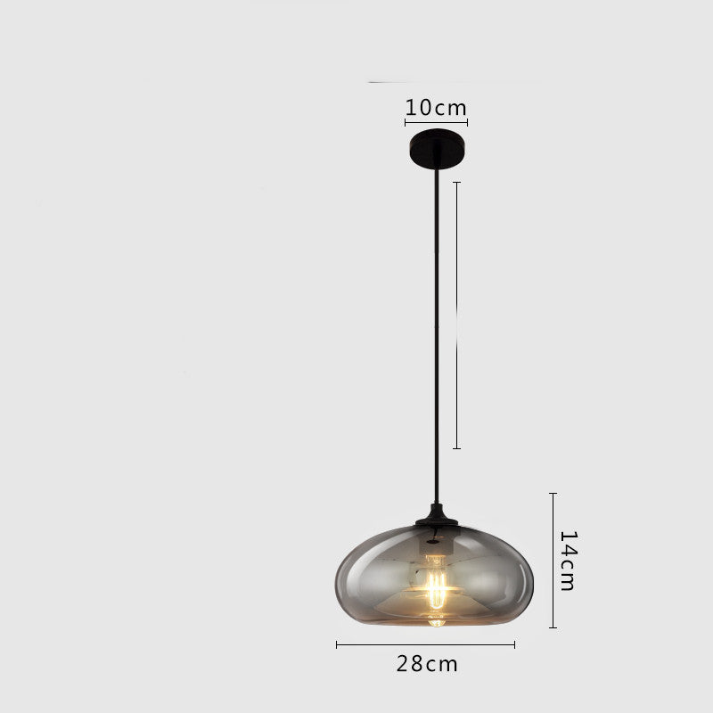 Esszimmer-Kronleuchter Kunstbeleuchtung Glas Ein-Kopf-Kleiner Kronleuchter LED-Lampen