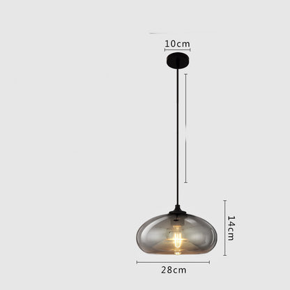 Esszimmer-Kronleuchter Kunstbeleuchtung Glas Ein-Kopf-Kleiner Kronleuchter LED-Lampen