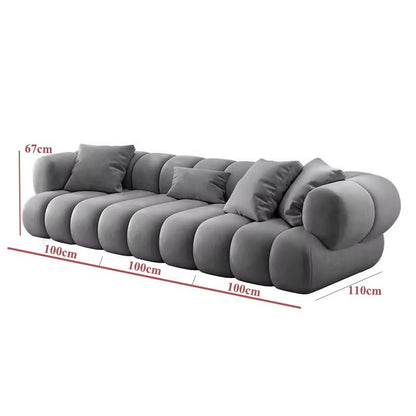 ATUNUS Amerikanisches Großes Samt Heim Möbel Nordisch Modernes L-Form Eck Wohnzimmer Modulares Sektionelles Sofa Couch Set