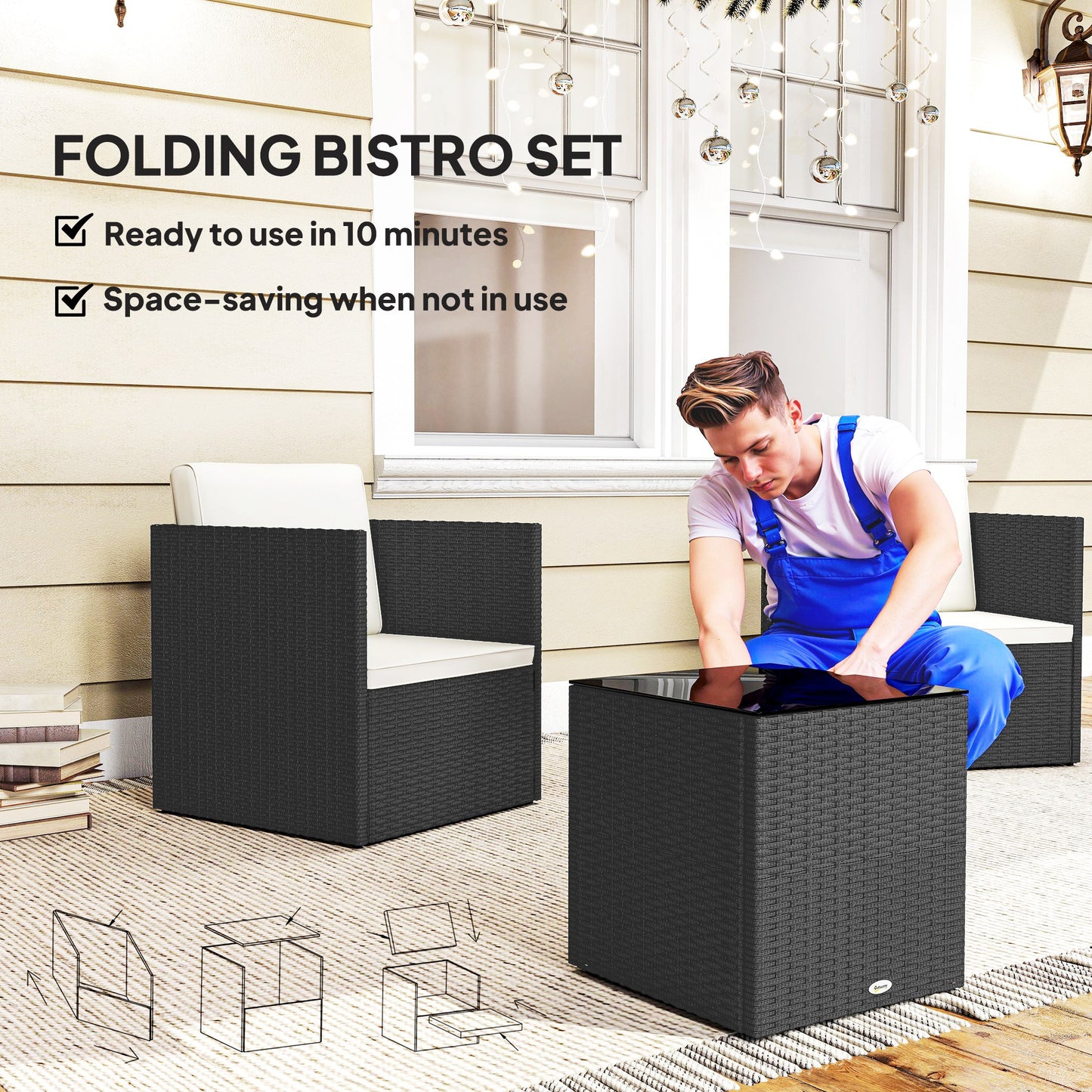 Klappbares Bistro-Set