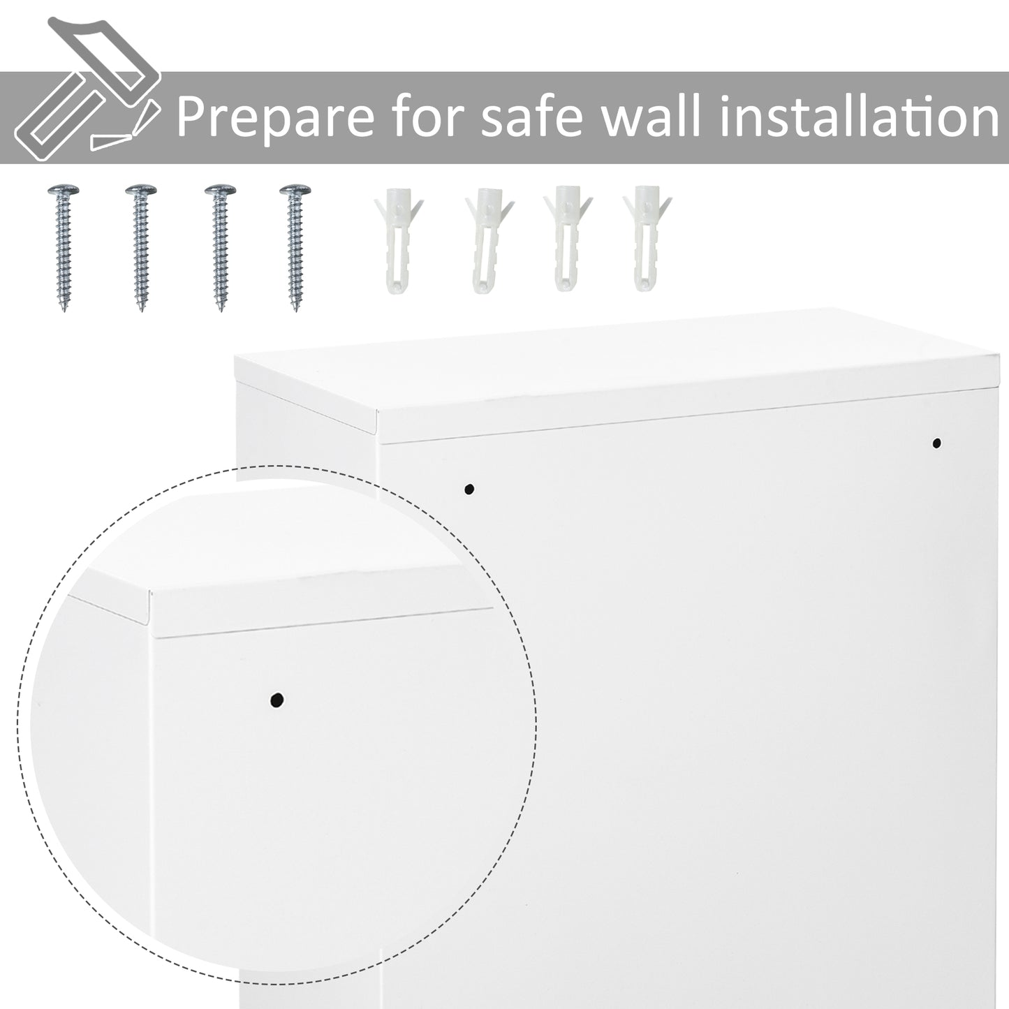 Wandmontierter Medizinschrank 3-stufiger Notfallkasten für Badezimmer und Küche