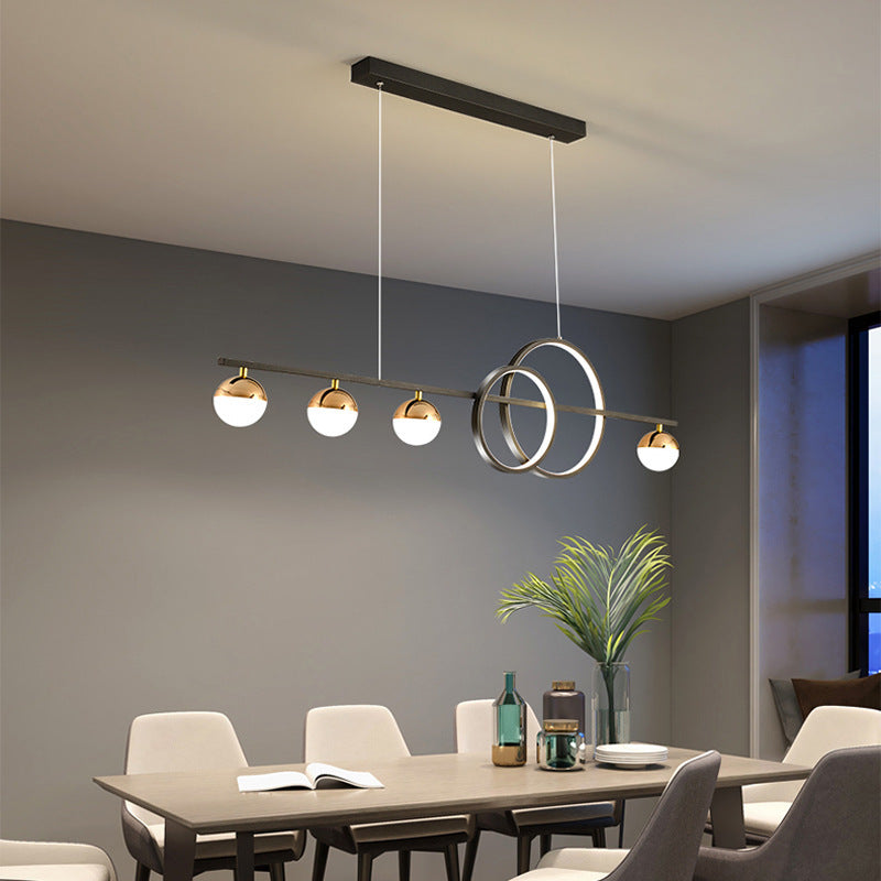 Rechteckige Tischlampe Kreativ Neu Esszimmer Bar Einfaches Modernes Kronleuchter