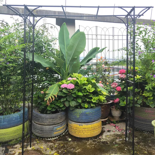 Black Outdoor Garden Arch