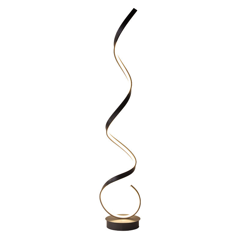 Black Spiral Floor Lamp