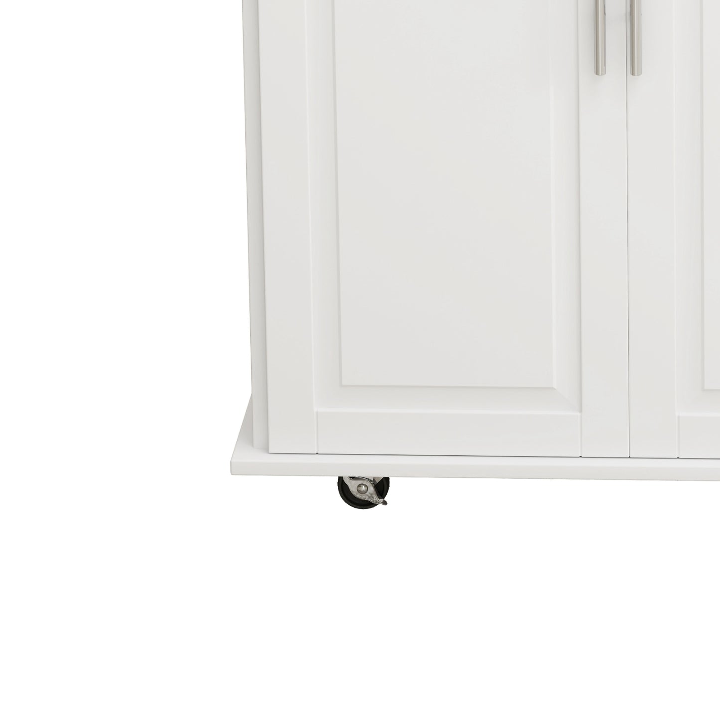 Kitchen Island Cart With Cabinet, 3 Drawers, Spice Rack, Towel Rack, 43.31  Wide
