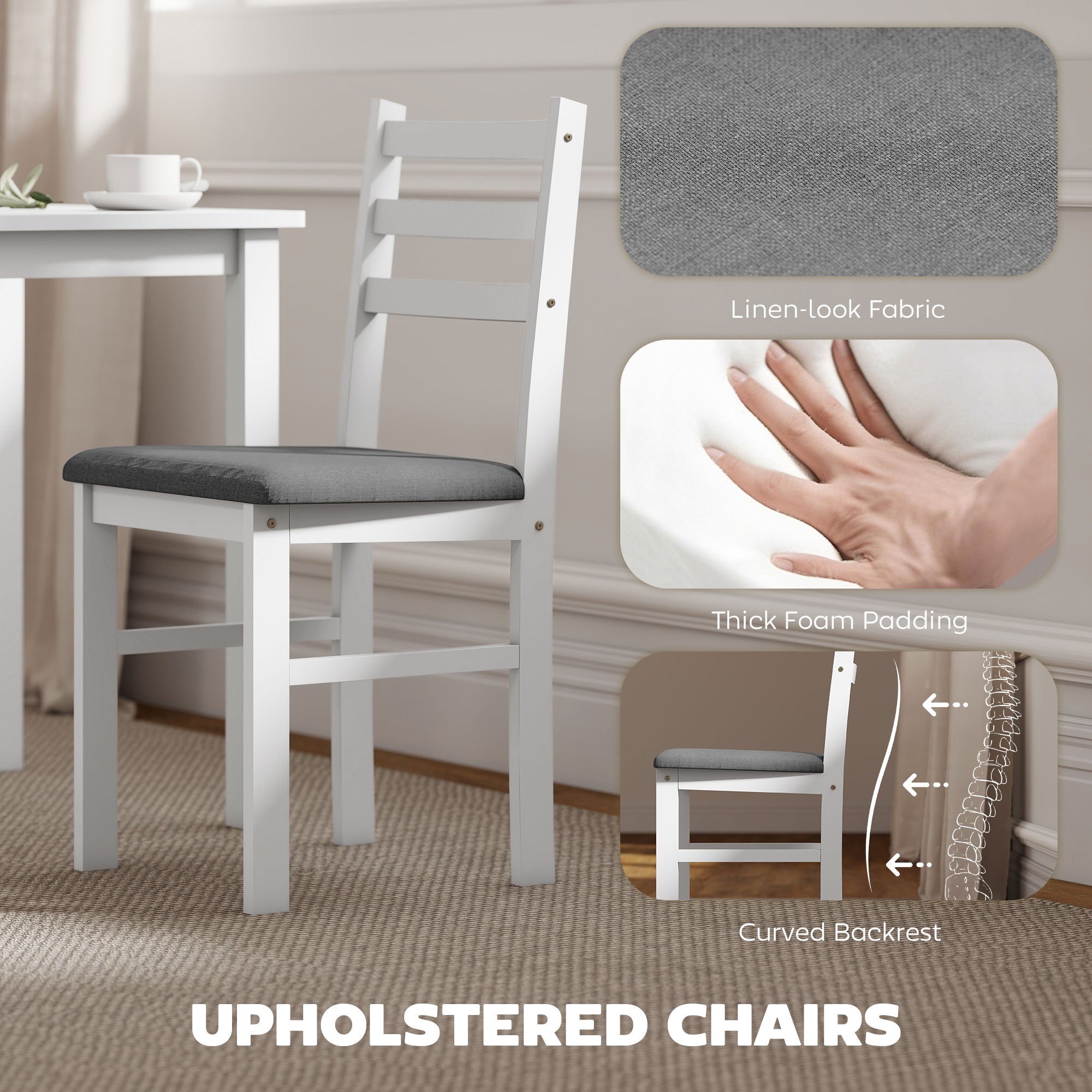 White Farmhouse Dining Set