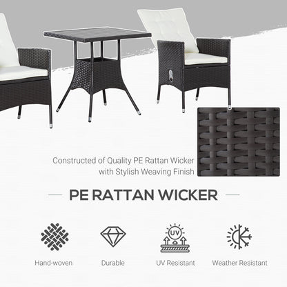 3-teiliges Patio-Bistro-Set
