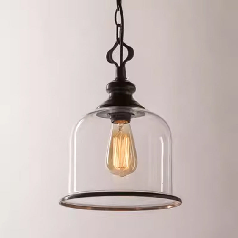 Retro Retro Einfache Persönlichkeit Transparente Glasleuchter