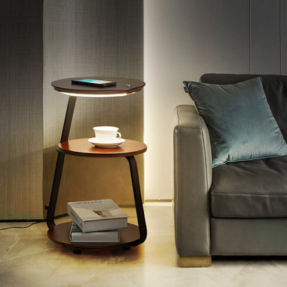 Nordisches minimalistisches Stehlampe mit drahtlosem Ladegerät