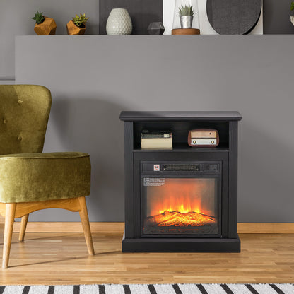 27" freistehender elektrischer Kamin mit Sims