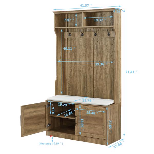 2 Ablagegestelle, 4 Ablageschränke mit 4 Kleiderhaken und 1 Schwammunterlage, Mehrere Kleiderschrank-Ablagegestelle für Schlafzimmer und Veranda, Kleiderständer, Schuhschrank, Helle Farbe