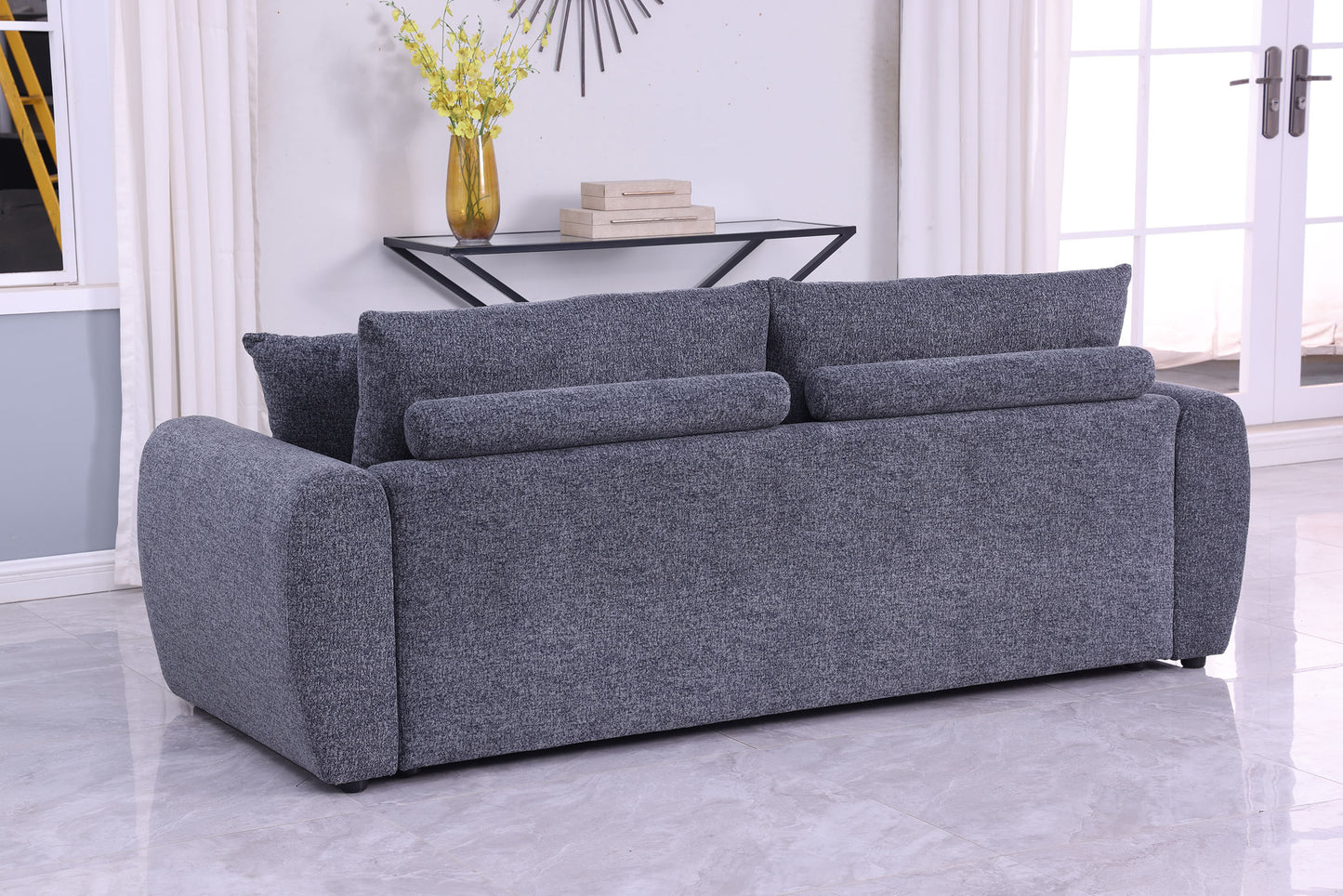 Modernes minimalistisches bequemes Stoff-GRAU-Sofa