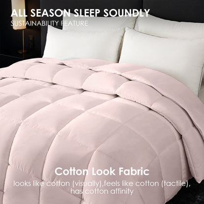Überdimensionierte Flauschige Dicke Daunendecke - Rosa Erhöhte Wärme Mit Hautfreundlichem Komfort. Perfekt Für Gemütliche Schlafzimmer & Luxushotels. Maschinenwaschbar. Ideales Weihnachtsgeschenk.