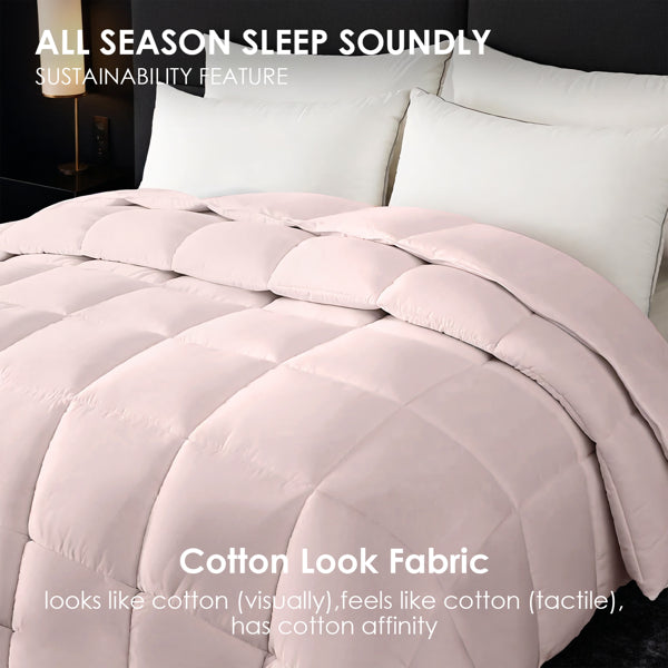 Überdimensionierte Flauschige Dicke Daunendecke - Rosa Erhöhte Wärme Mit Hautfreundlichem Komfort. Perfekt Für Gemütliche Schlafzimmer & Luxushotels. Maschinenwaschbar. Ideales Weihnachtsgeschenk.