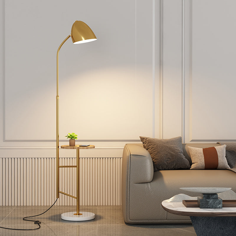 Nordische Stehlampe mit InsUSB kabelloser Ladeleuchte Luxus