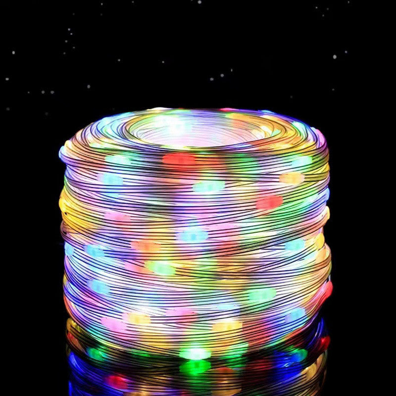 Weihnachts-LED-Leder-Draht-Lichtschlaufe Niedrigspannung 24V Lichtschlaufe Solar-Lichtschlaufe Heimdekoration