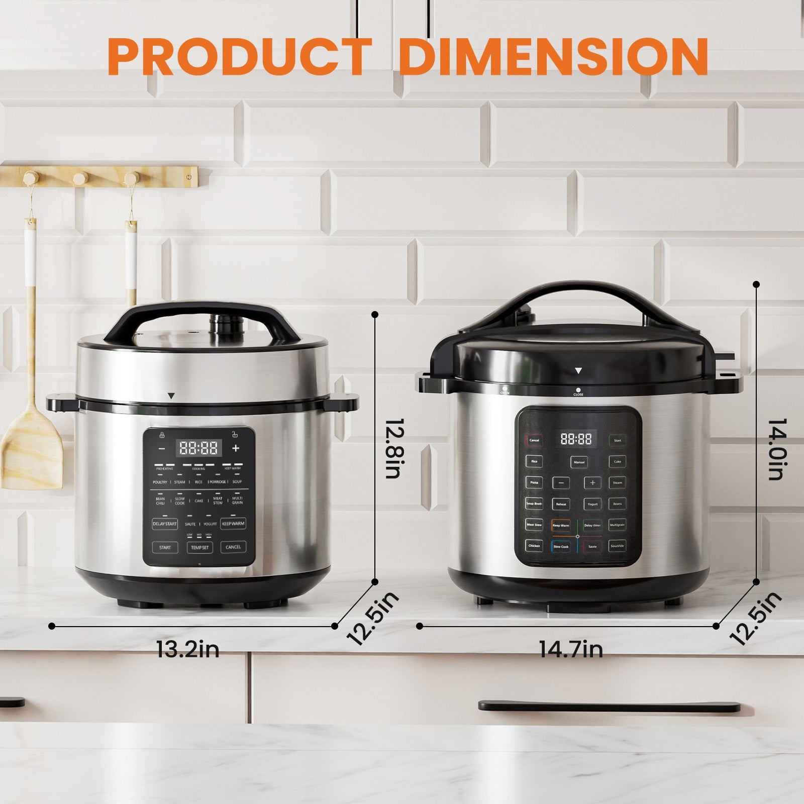 9 In 1 Electric Pressure Cooker, Warmer & Sterilizer, Saute, Slow Cooker, Rice Cooker, Multi-Functional Smart Pot - Decorbites