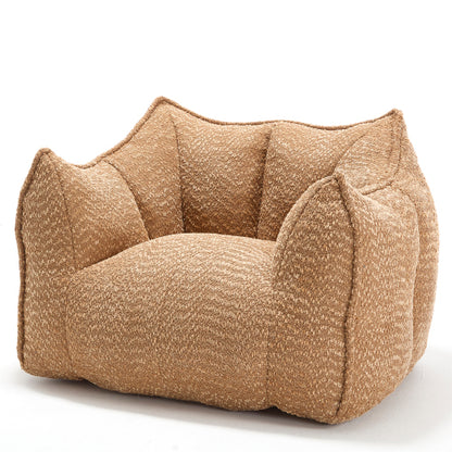 Komprimierter Plüsch-Sitzsack-Sofa-Couch – Mit hochfestem Schaumstoff gefüllt, ultra-weicher Bouclé-Liegestuhl für eine oder zwei Personen, gemütliche Sitzgelegenheit im Wohnzimmer zum Lesen, Spielen und Entspannen, platzsparend vakuumverpackt